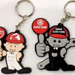 Móc khóa cao su sản xuất theo yêu cầu