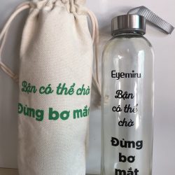 Túi dây rút đựng bình nước giá rẻ in logo theo yêu cầu