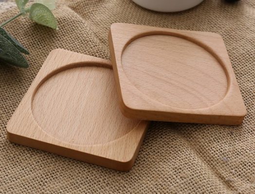 Lót ly gỗ thịt in khắc hoạ tiết theo yêu cầu