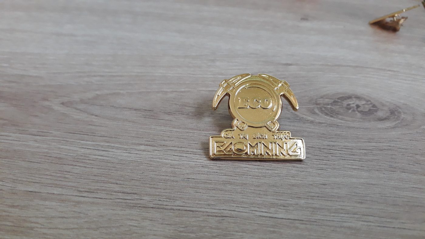 Huy hiệu in ấn theo yêu cầu, bằng kim loại, ăn mòn, giá rẻ