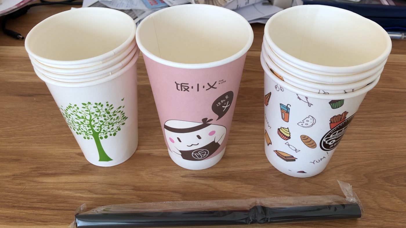 Cốc giấy in logo theo yêu cầu