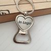 Móc khóa khui bia kim loại khắc logo