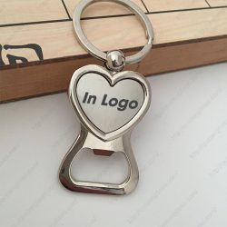 Móc khóa khui bia kim loại khắc logo