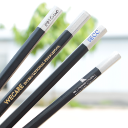 Bút chì gỗ đen in logo theo yêu cầu
